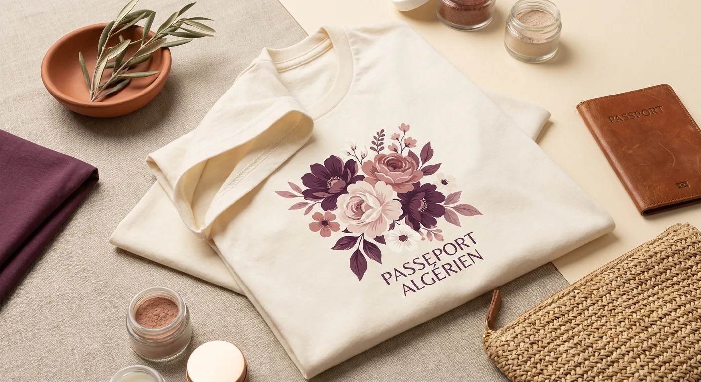 Ton t-shirt passeport algérien : identité et fierté au quotidien