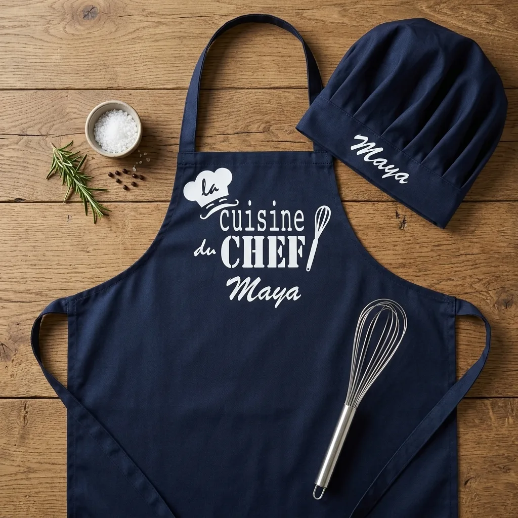 La Cuisine du Chef - Tablier + Toque Adulte 